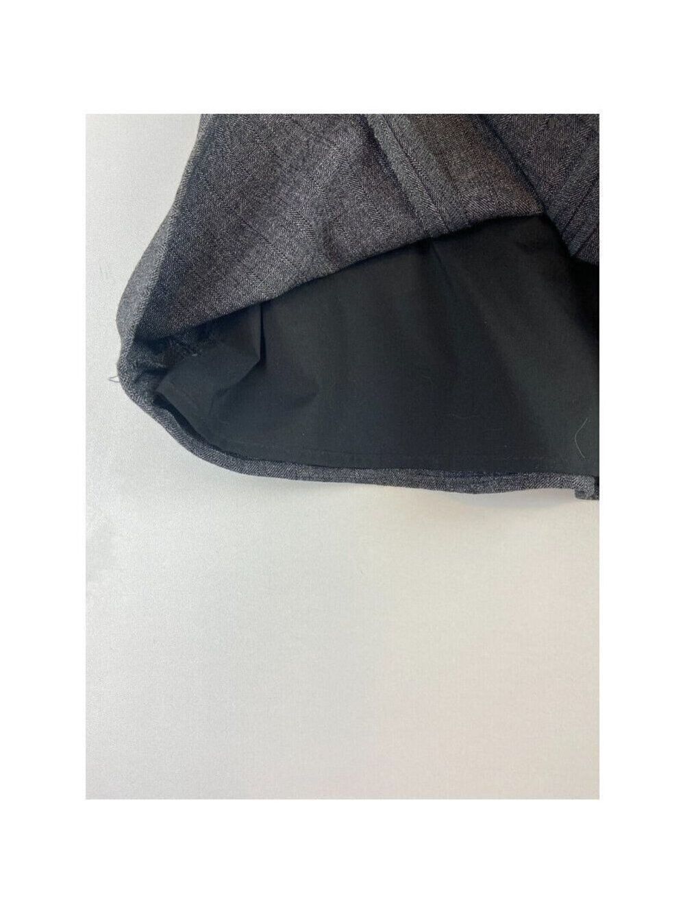 Cleo Charcoal Flippy Suiting Skirt Size 6 - Picture 7 of 12